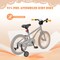 16-Inch Kids Bike Bicycle for Boys Girls 4-7 Adjustable with High Carbon Steel Frame - 45" x 21"x 28.5" (L x W x H)